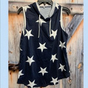 Cute STAR TANK! Brand New. Layer for fall!